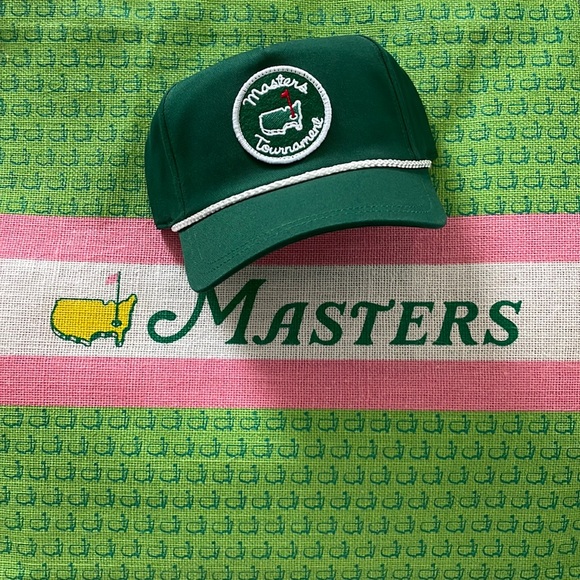 Masters Accessories 223 Green Masters Throwback Patch Rope Hat